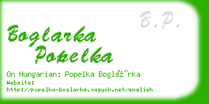boglarka popelka business card